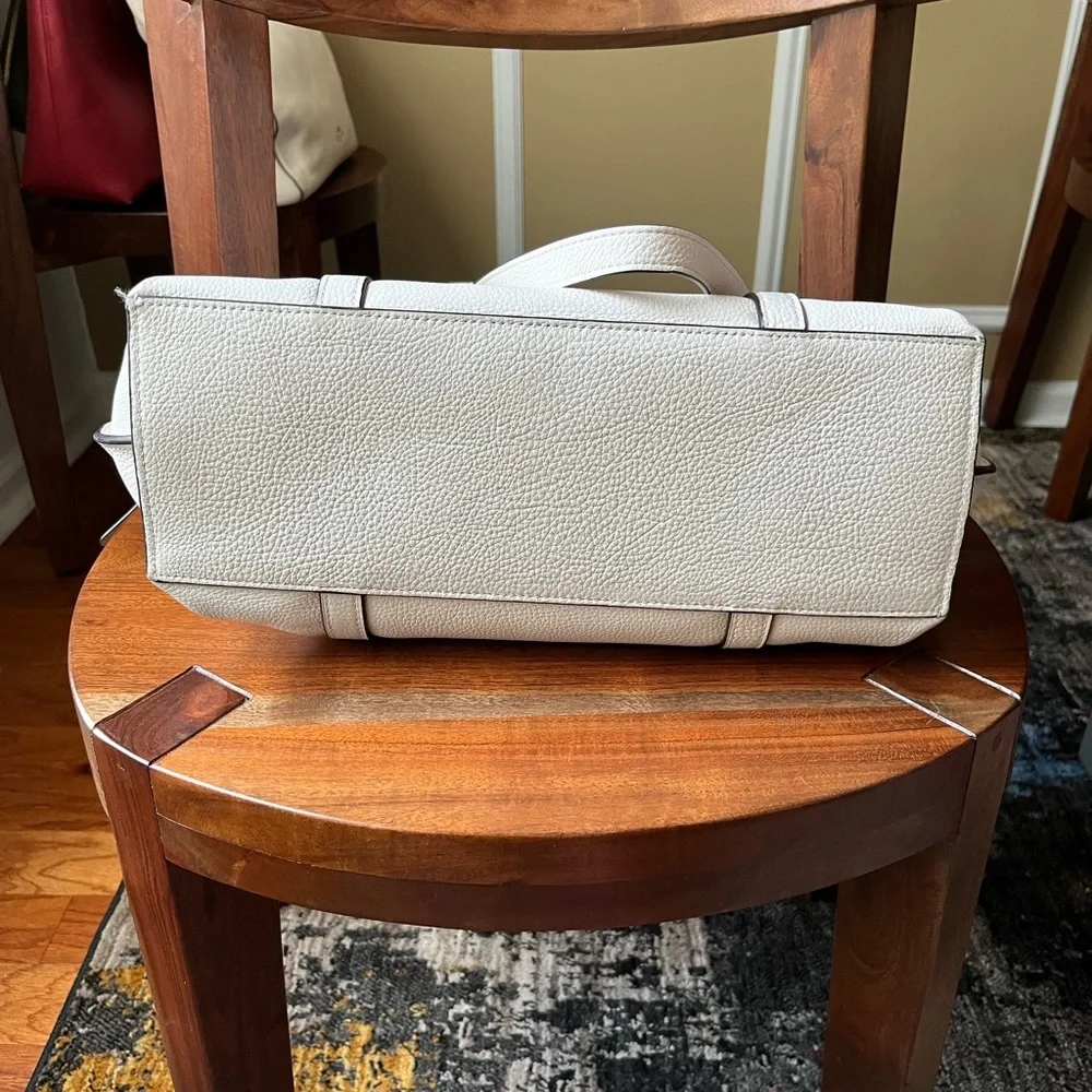 Coach Cream Vintage Soft Leather Multi Compartment Tote Bag